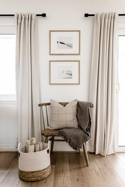 100% Blackout Shield Linen Blackout Curtains - Image 6