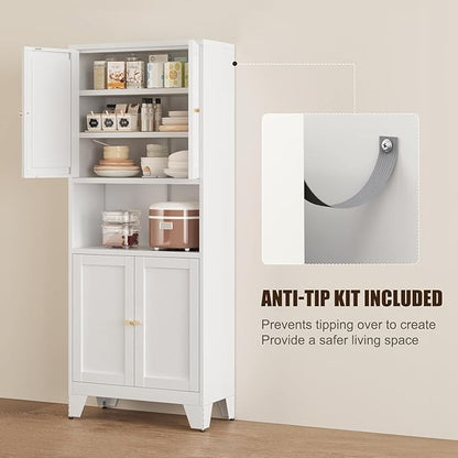 Metal Pantry Storage Cabinet, Microwave Stand - Image 6