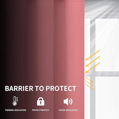 Easy-Going Blackout Curtains for Bedroom, Solid Thermal Insulated Grommet and - Image 2