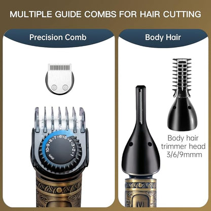 Scttomon Beard Trimmer Kit Professional Hair Clipper Zero Gapped T-Blade - Image 5