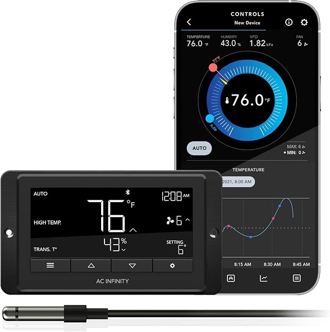 AC Infinity Controller 67, Smart Bluetooth Fan Controller by ACInfinity