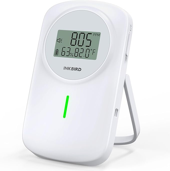 INKBIRD CO2 Monitor Ndir CO2 Detector 3 in 1 Meter | Carbon Dioxide & by Inkbird