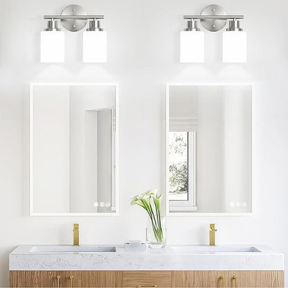 Guliaofo 2-Light Vanity Lights, Brushed Nickel Bathroom Light Fixture - Image 6