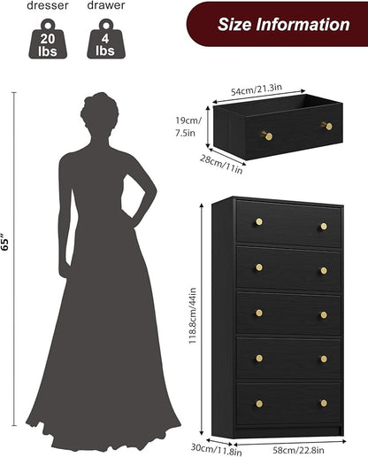 Nicehill Black Dresser for Bedroom - Image 3