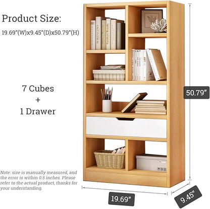 IOTXY Wooden Open Shelf Bookcase - Image 3