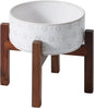 7.3inch Ceramic Raised Dog Bowl Set, Elevated by Havniva