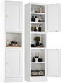 2-Door Metal Storage Cabinet, Tall Slim Pantry Organizer by YAUWOHFactoryOutletsColorfulMetalFurniture