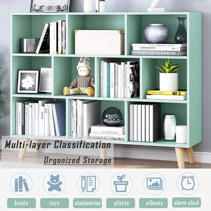 IOTXY Wooden Open Shelf Bookcase - Image 6
