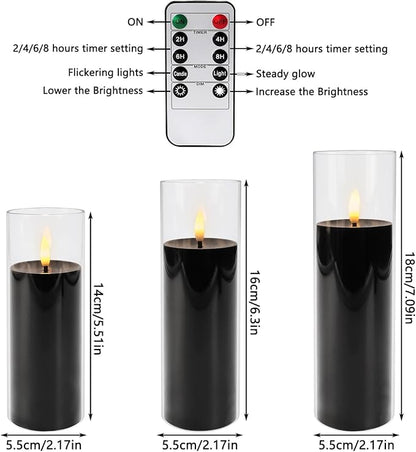 24-Pack Black Flameless LED Candles - Image 3