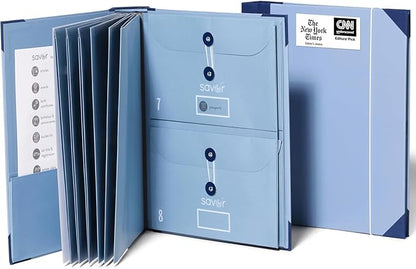 Savor | The Folio™ Document Organizer 2025 Edition | Acid-Free Custom Dyed by Savor