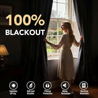 H.VERSAILTEX 100% Blackout Curtain - Image 2