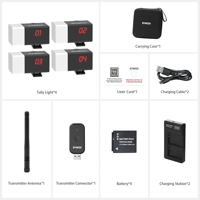 SYNCO Wireless Tally Light Camera Eye CE3 System - Image 3
