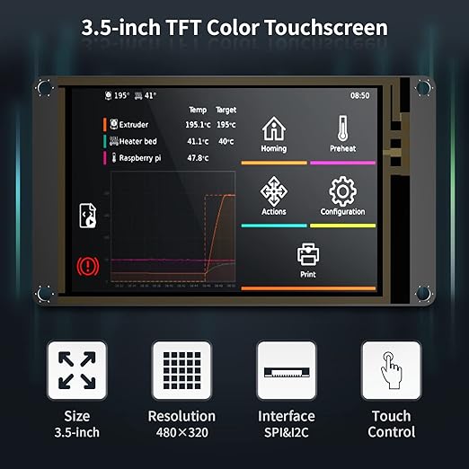 BIGTREETECH TFT35 SPI V2.1 Graphic Smart Display Compatible BTT Manta - Image 2