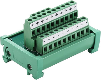 ANMBEST 2 in 10 Out Terminal Blocks Module, 25A DIN Rail and Panel Mounting by ANMBEST