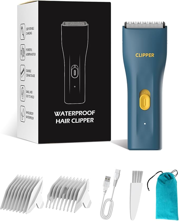 Prowerful Home Professional Dog Grooming Kit Clipper Low Noise USB Rechargeable by Founouly