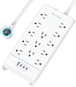 TROND 360° Rotating Flat Plug, Surge Protector Power Strip, 13AC Widely Spaced by TRONDOfficial