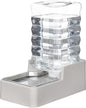 RIZZARI Stainless Steel Pet Water Feeder: 9L Gravity Leak-Proof Auto Refill by RIZZARI