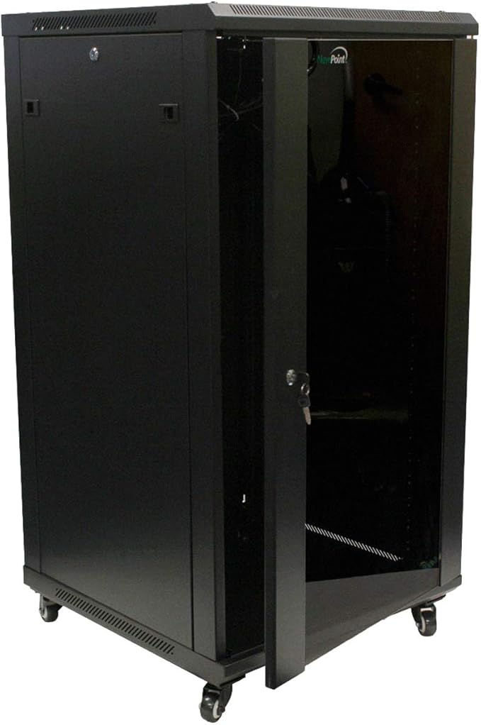NavePoint 22U Server Cabinet Wall Mount Rack Enclosure by NavePoint