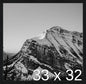 Frame It Easy 33 x 32 Black Grain Wood Frame by FrameItEasy