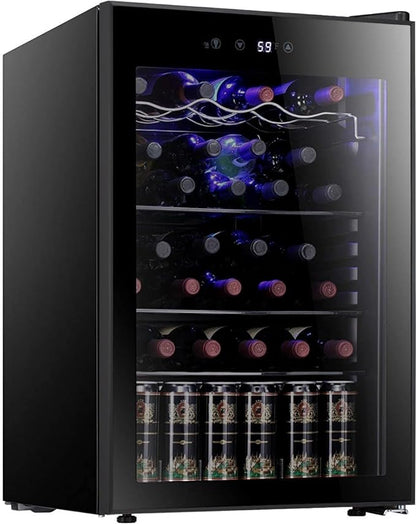 Antarctic Star 36 Bottle Wine Cooler/Cabinet BeverageRefrigerator Small Mini by AntarcticStar
