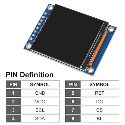 XIITIA 2pcs 1.54" SPI TFT LCD Display Module 240x240 RGB LCD Screen 3.3V ST7789 - Image 4