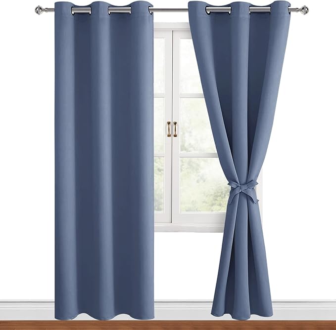 Hiasan Blackout Curtains for Bedroom, 42 x 84 Inches Long by Hiasan