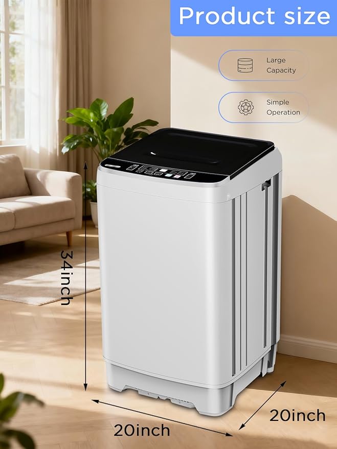 17.7 lbs Full Automatic Washing Machine - Image 2