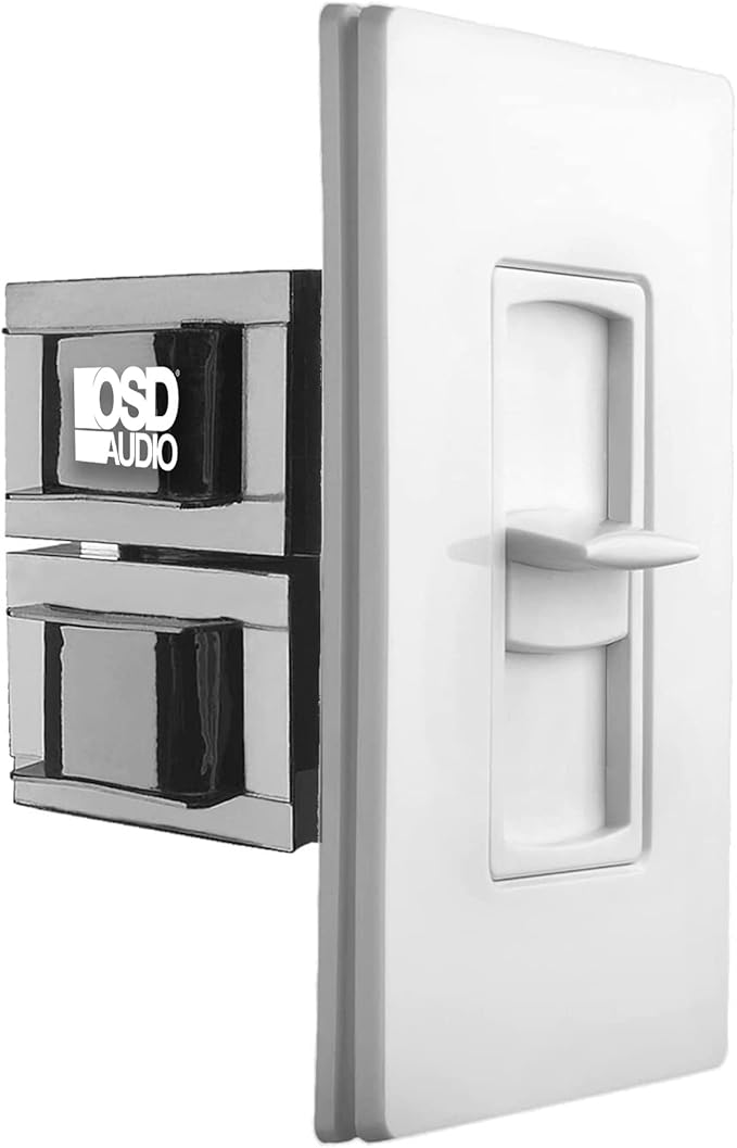 OSD Audio 300W Sleek, Minimalist Design in Wall Volume Control, Slider White by OutdoorSpeakerDepot