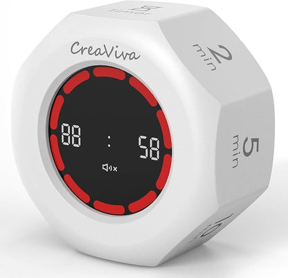 Flip Cube Pomodoro Timer by CreaViva