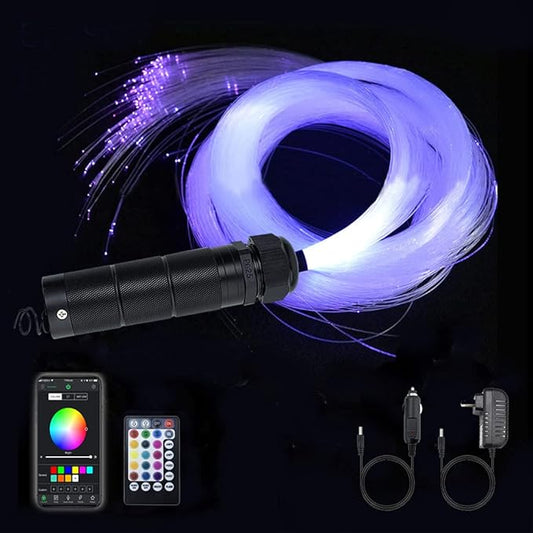AZIMOM 6W Bluetooth Music Control RGB LED Fiber Optic Lights Star Ceiling Light by AZIMOM