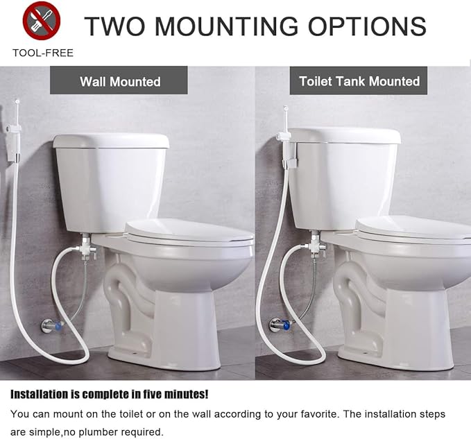 Handheld Bidet Toilet Sprayer, Cloth Diaper Sprayer - Image 5