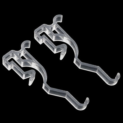 Valance Clips ZZLZX 10PCS 2-1/2" Clear Plastic Window Blinds Hidden Clip Retainer Holder for Horizontal Blinds Valance