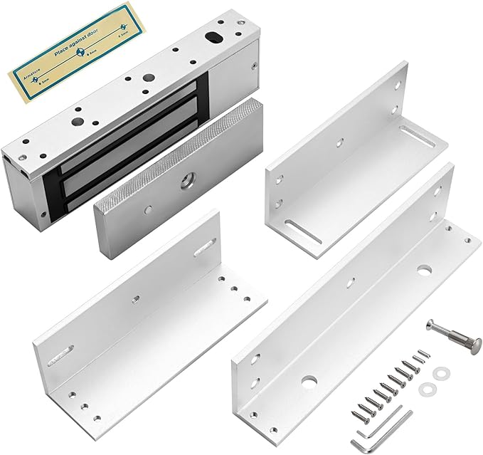 Electric Magnetic Lock with Z and L Bracket 500KG 1200LBS Holding Force by NCLTHS