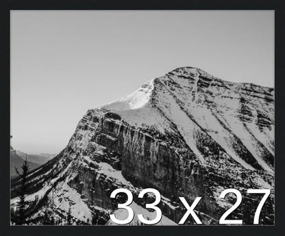 Frame It Easy 33 x 27 Black Wood Frame by FrameItEasy