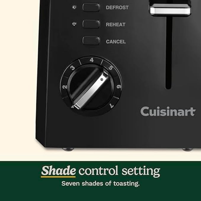 Cuisinart CPT-122BK 2-Slice Compact Plastic Toaster - Image 2