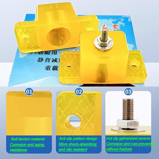 Anti Vibration Pad Air Conditioner Base, Noise Reduction and Shock Absorption - Image 5