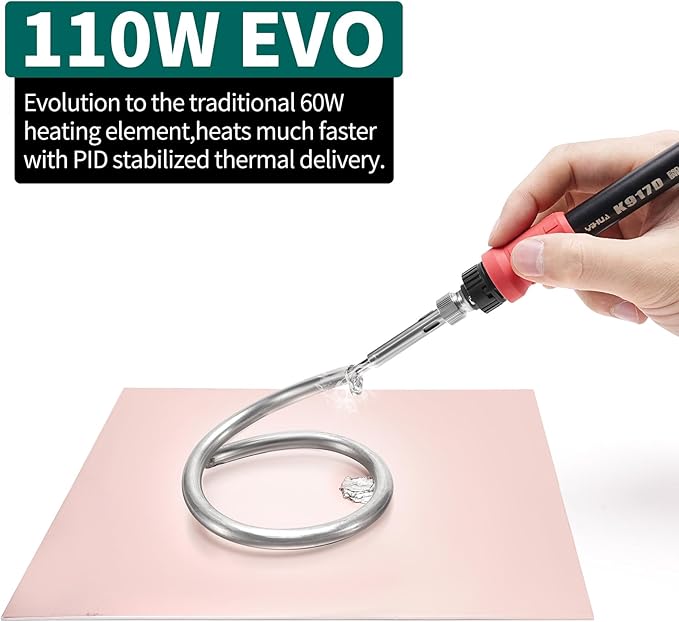 YIHUA 939D+ III EVO Digital Soldering Iron Station Kit 110W High Power - Image 2