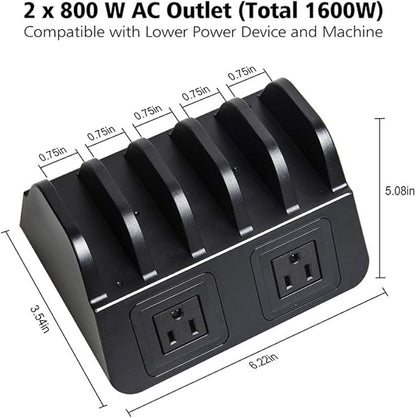UDOLI 5 USB Ports Charging Station Organizer - Image 2