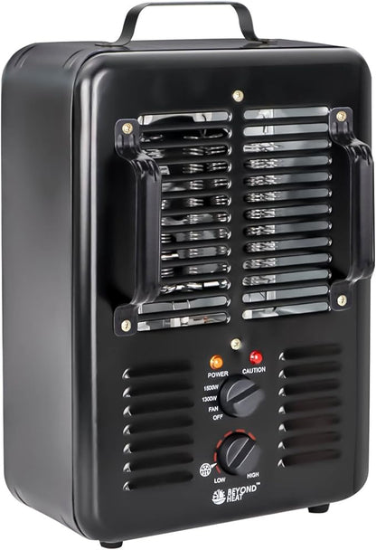 Milkhouse Space Heater, 1300W/1500W Electric Heater by BEYONDHEAT