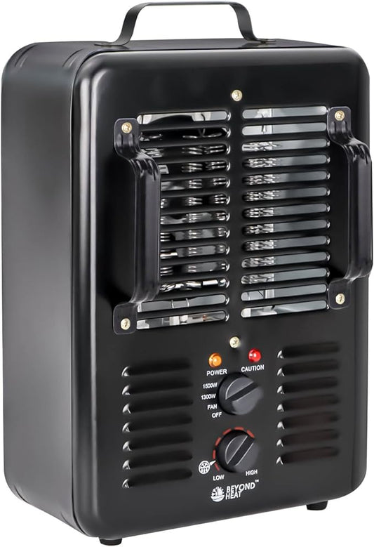 Milkhouse Space Heater, 1300W/1500W Electric Heater by BEYONDHEAT