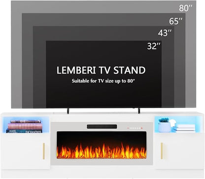 Lemberi Fireplace tv Stand - Image 7