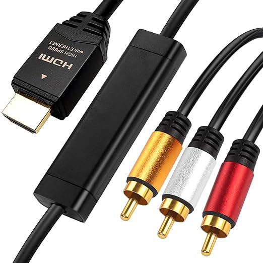 YOTETION HDMI to RCA 3FT Cable by YOTETION