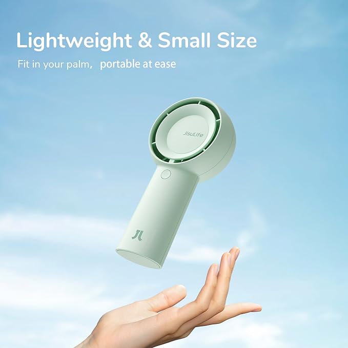 JISULIFE Portable Handheld Turbo Fan, 4000mAh USB Rechargeable Personal Battery - Image 8