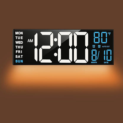 TrophyRak 16" Large Digital Wall Mount Clock, Count Down Timer, Big LED by TrophyRak