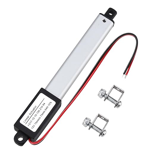 NORJIN 12V Mini Electric Linear Actuator 3" Stroke, Speed 15mm/s, Linear Motion by NORJIN