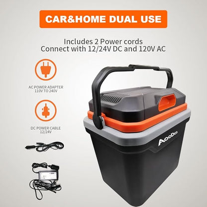 Electric Car Cooler and Warmer, 26 Quart Capacity, Thermoelectric Iceless Cooler - Image 6