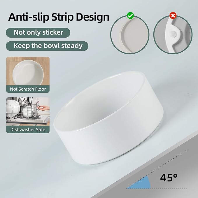 Ceramic Raised Double Bowls Set - Image 4