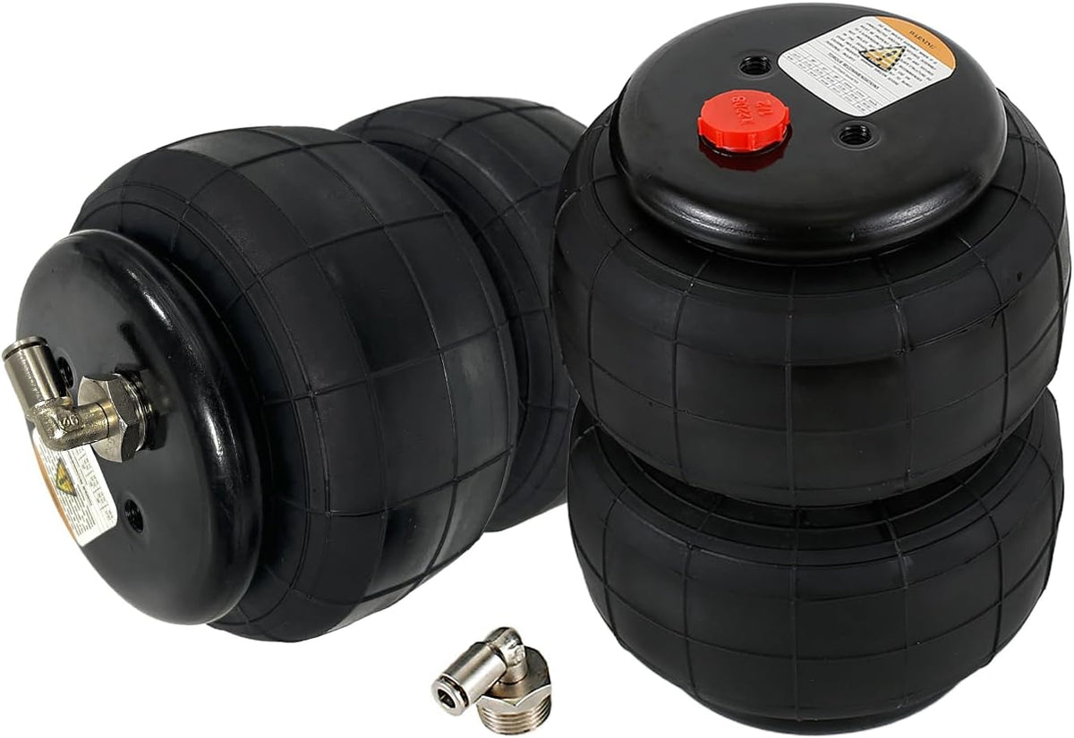 Universal 1/2" NPT Port Heavy Duty 2500 lbs Double Air Bags Suspension