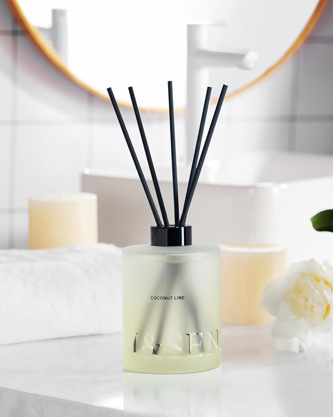 M&SENSE Coconut Lime Reed Diffuser Set - Image 6