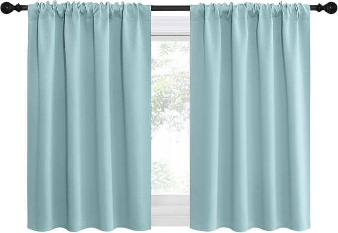 NICETOWN 2 Panels Blackout Curtains, Rod Pocket Thermal Insulated Drapes by NICETOWN